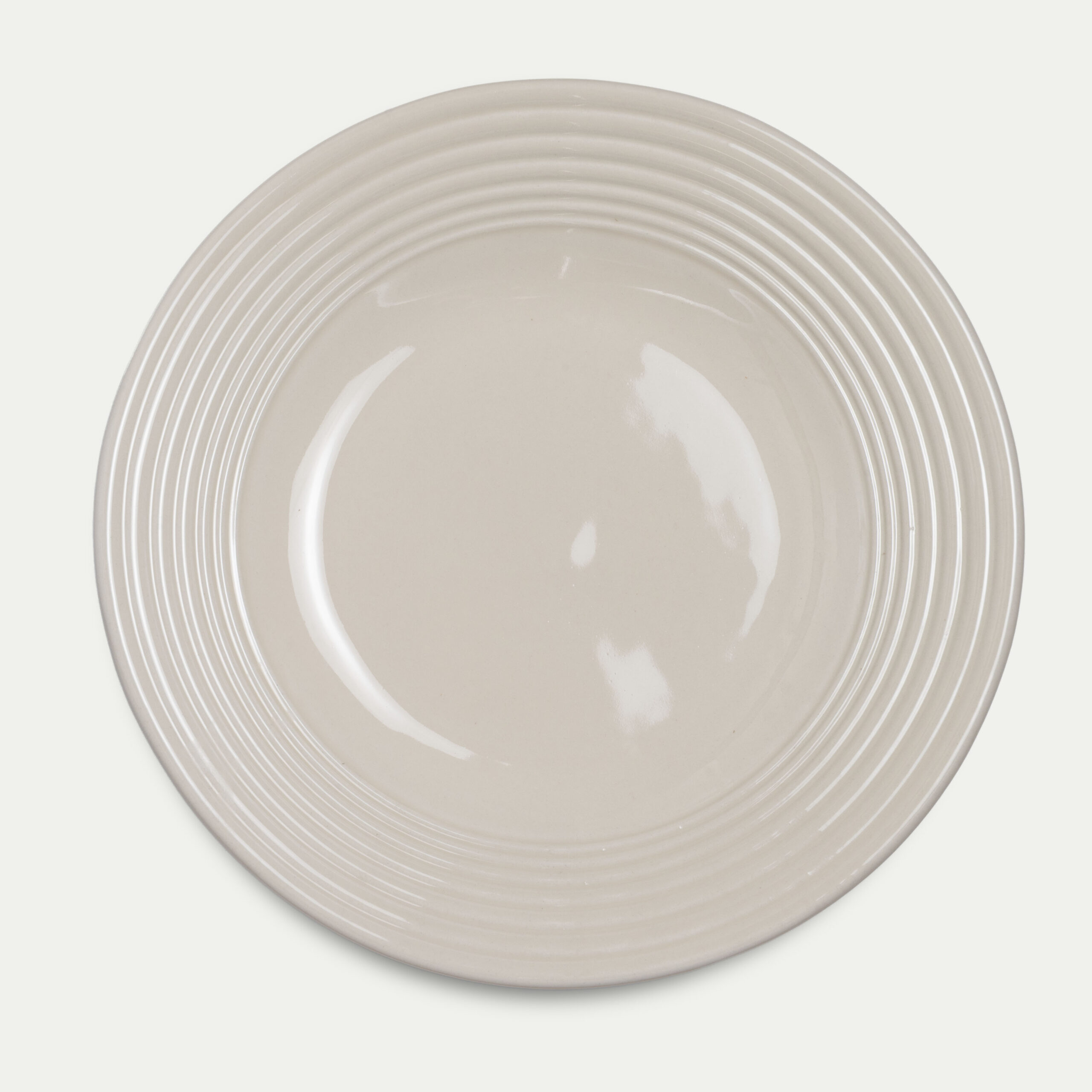 Saint-Tropez Large Plate - Vanilla Creme